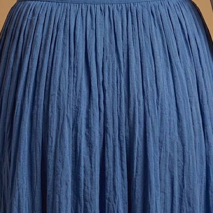 Women’s Long Skirt with Flowing Cut and Simple Drape