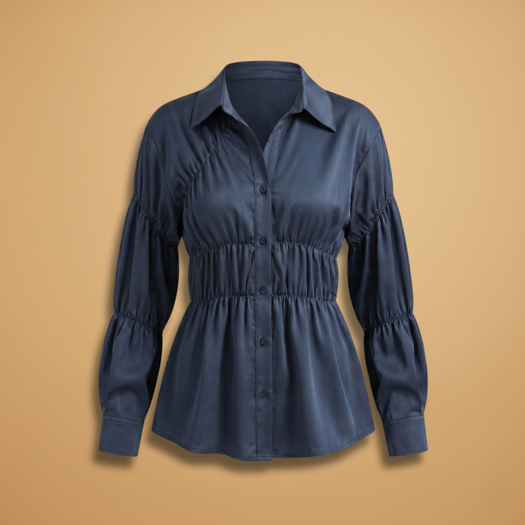 Women’s Loose Blouse with Ruffles for Elegant Style