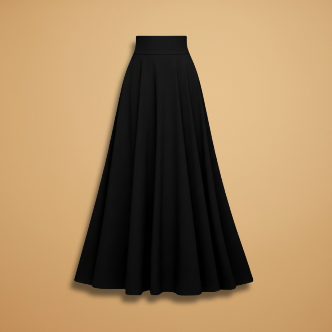 Women’s Maxi Skirt with High Waist and Flowing Design