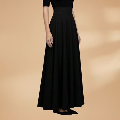 Women’s Maxi Skirt with High Waist and Flowing Design