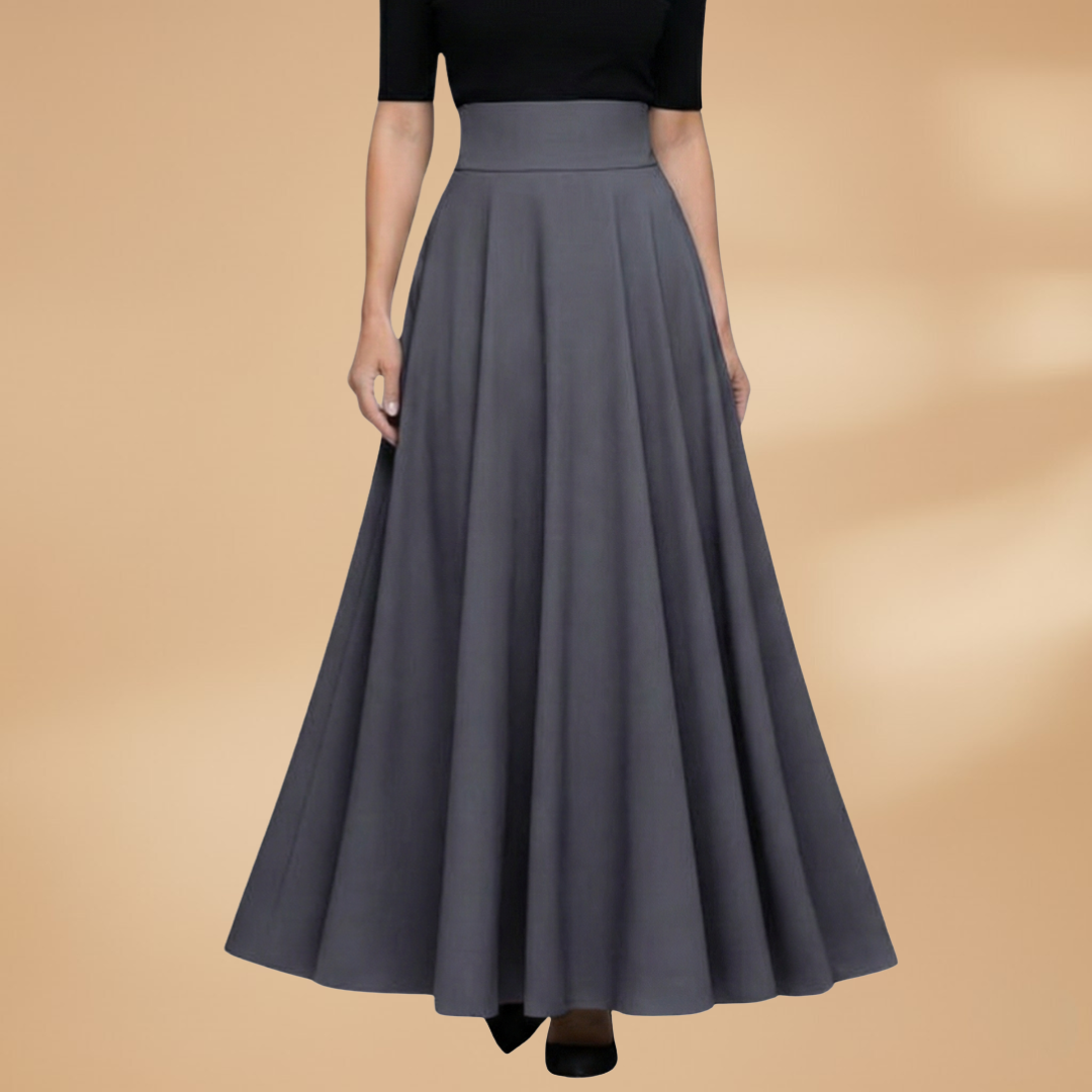 Women’s Maxi Skirt with High Waist and Flowing Design
