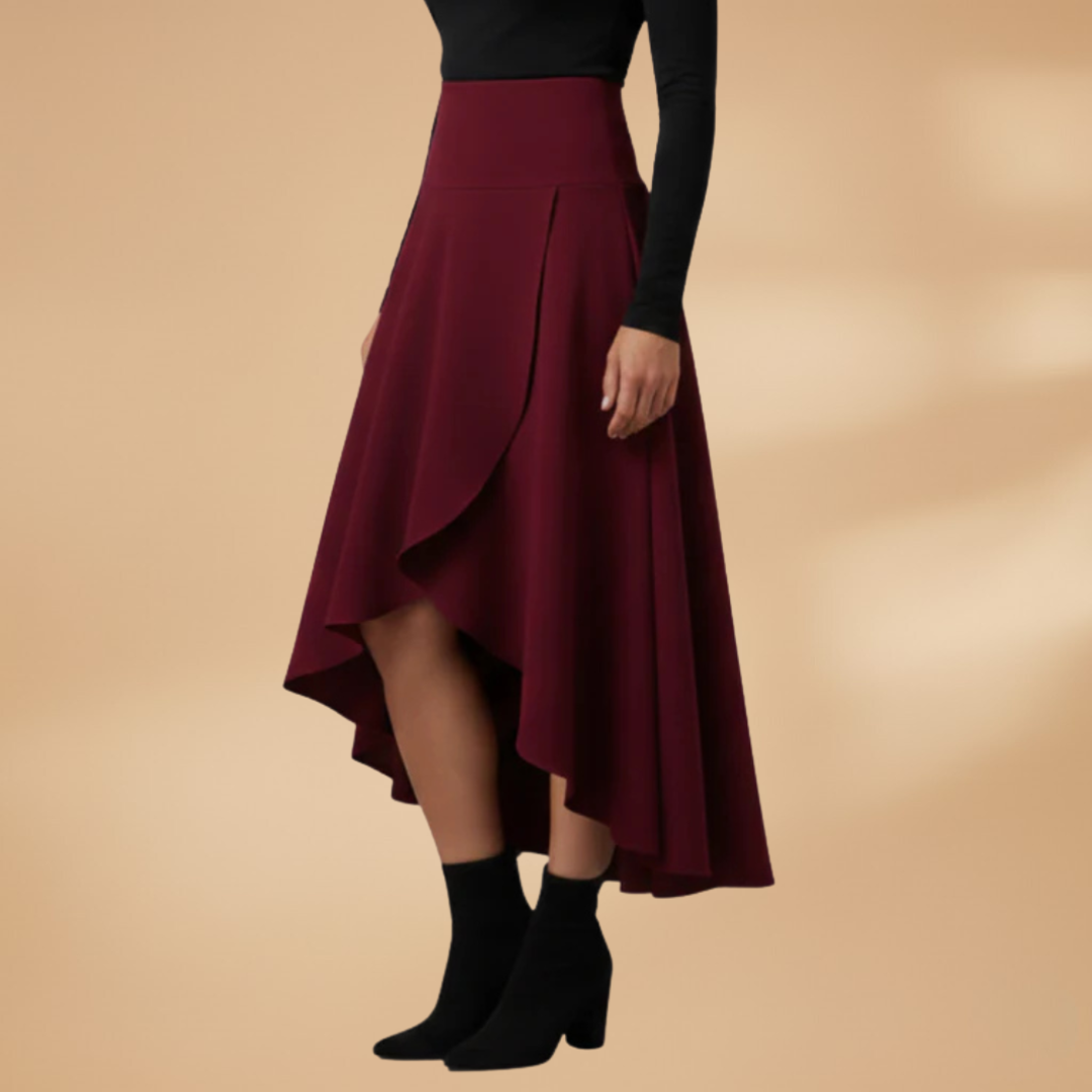 Women's Pleated Midi Skirt with Elegant Design and Versatile Styling