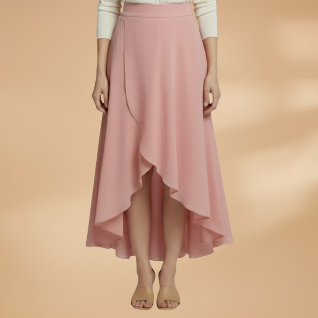 Women's Pleated Midi Skirt with Elegant Design and Versatile Styling