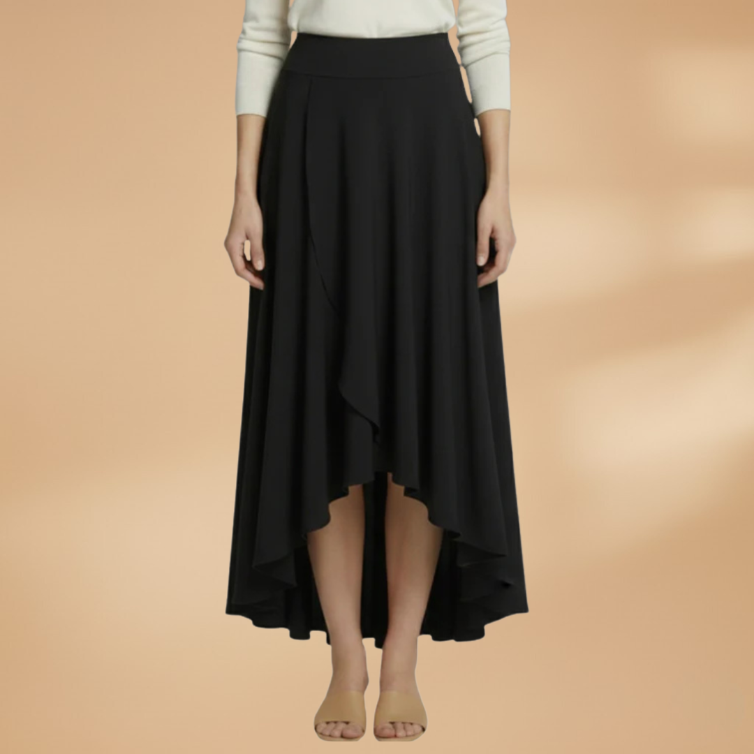 Women's Pleated Midi Skirt with Elegant Design and Versatile Styling