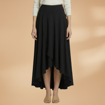 Women's Pleated Midi Skirt with Elegant Design and Versatile Styling