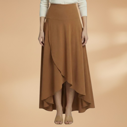 Women's Pleated Midi Skirt with Elegant Design and Versatile Styling