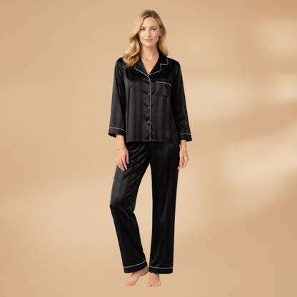 Women’s Pyjama Set with Buttoned Top and Elasticated Trousers