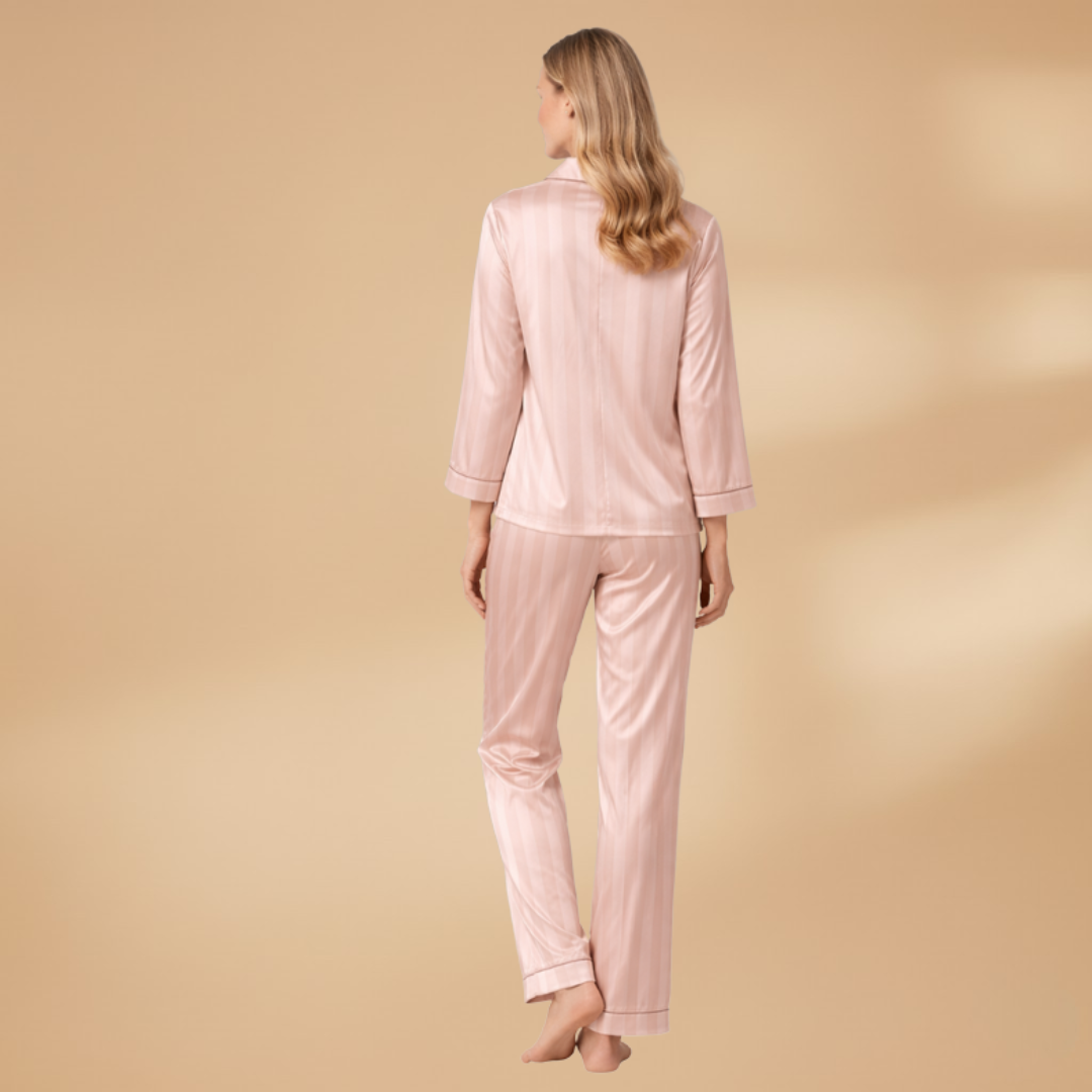 Women’s Pyjama Set with Buttoned Top and Elasticated Trousers