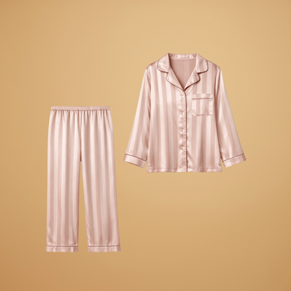 Women’s Pyjama Set with Buttoned Top and Elasticated Trousers