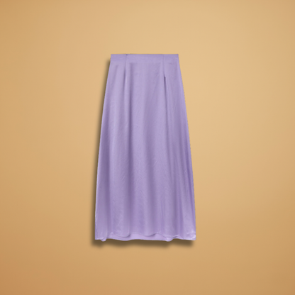 Women’s Satin Maxi Skirt with High Waist and Floor-Length Design