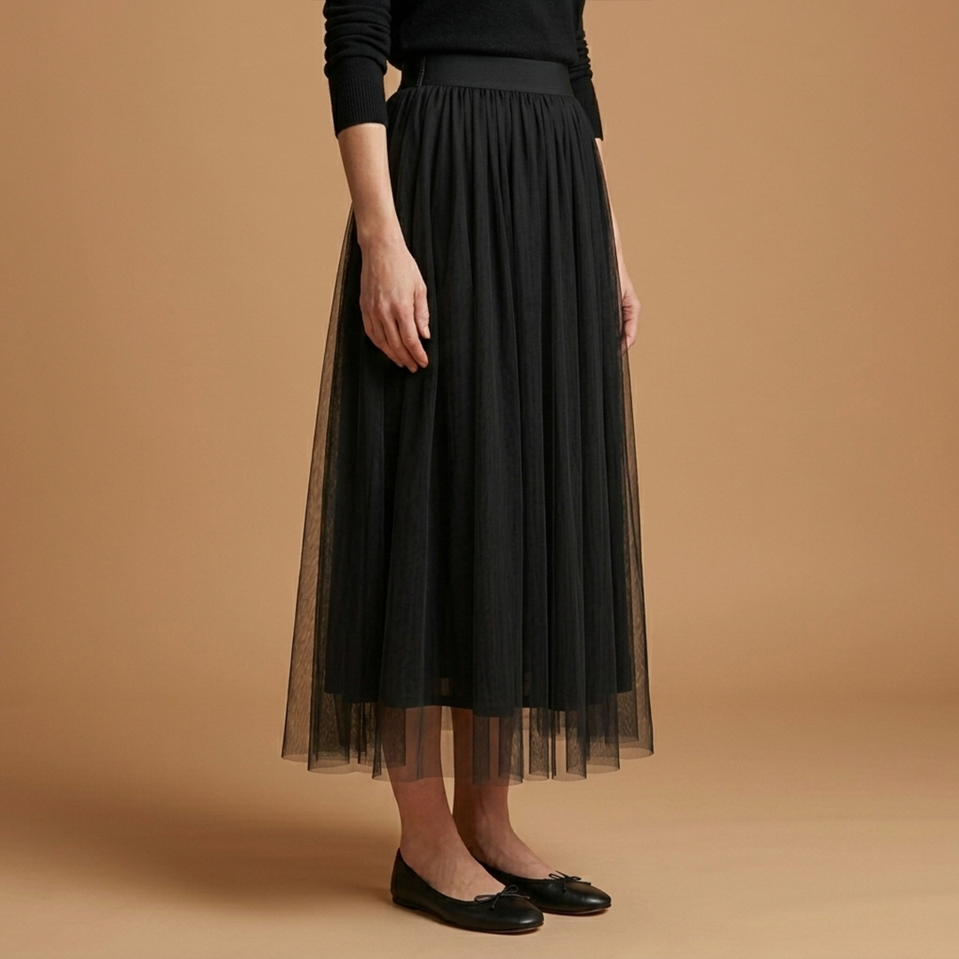 Women’s Skirt with High Waist and Ankle Length
