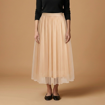 Women’s Skirt with High Waist and Ankle Length