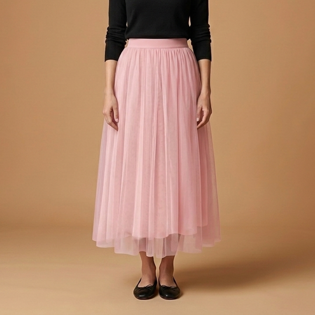 Women’s Skirt with High Waist and Ankle Length