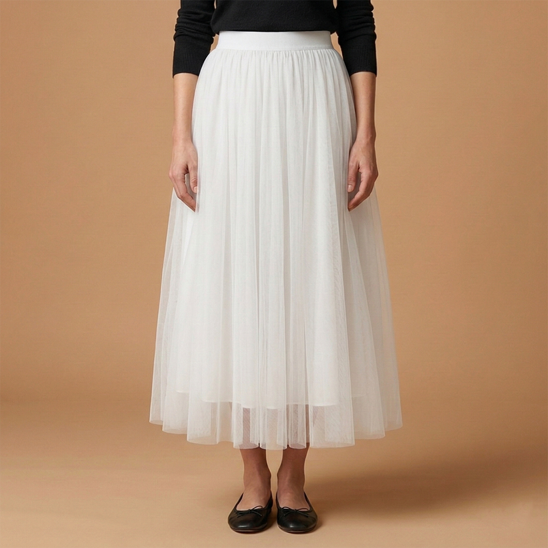 Women’s Skirt with High Waist and Ankle Length
