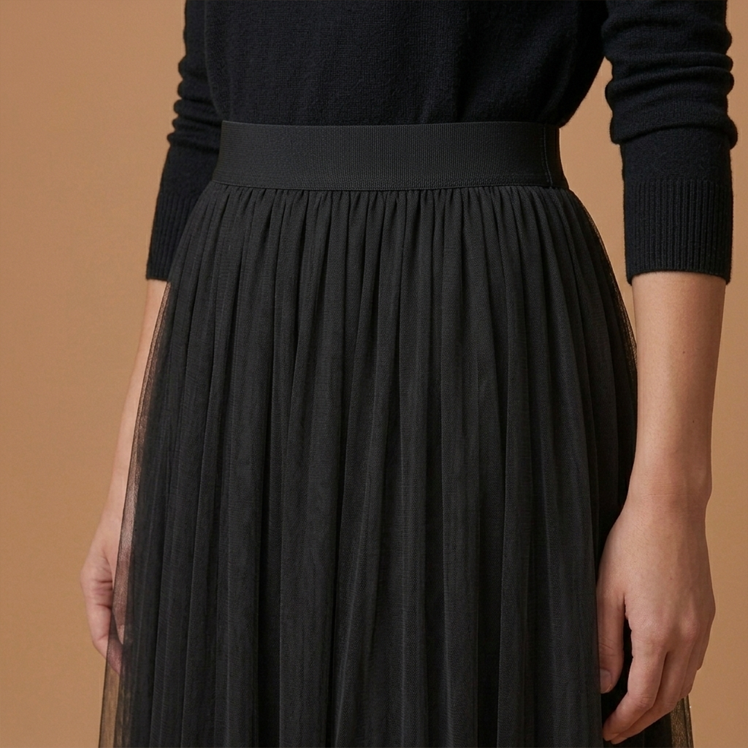 Women’s Skirt with High Waist and Ankle Length