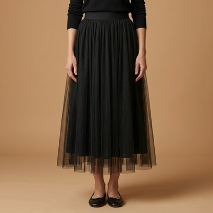 Women’s Skirt with High Waist and Ankle Length