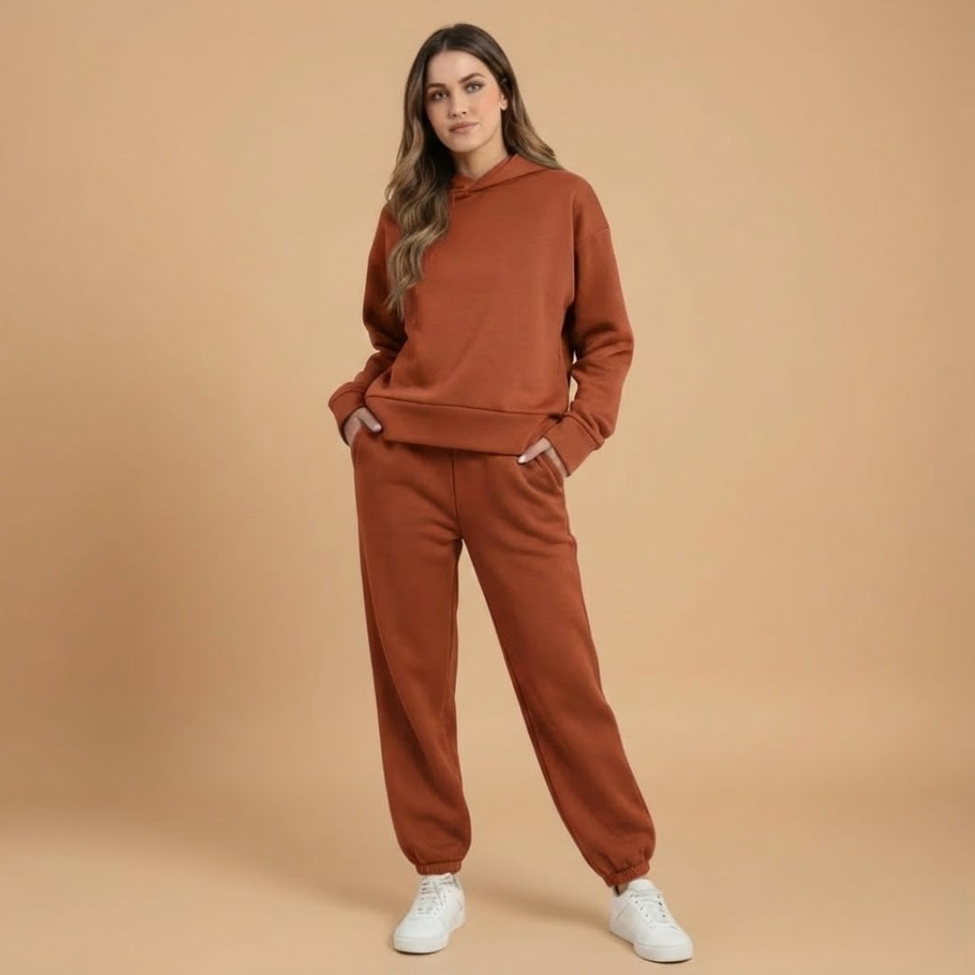 Women’s Two Piece Set with Hoodie and Jogger Trousers