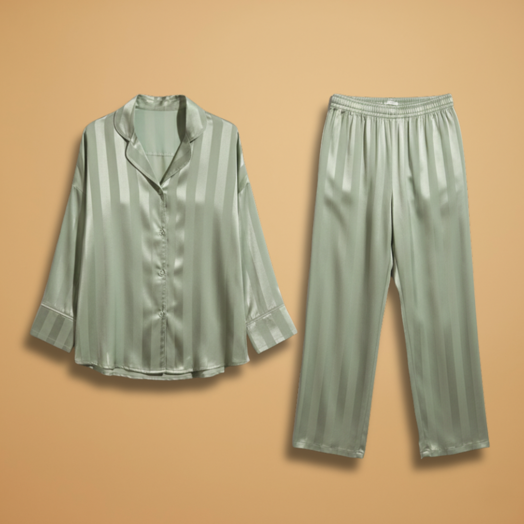 Women’s Pyjama Set with Button Front and Elasticated Waistband