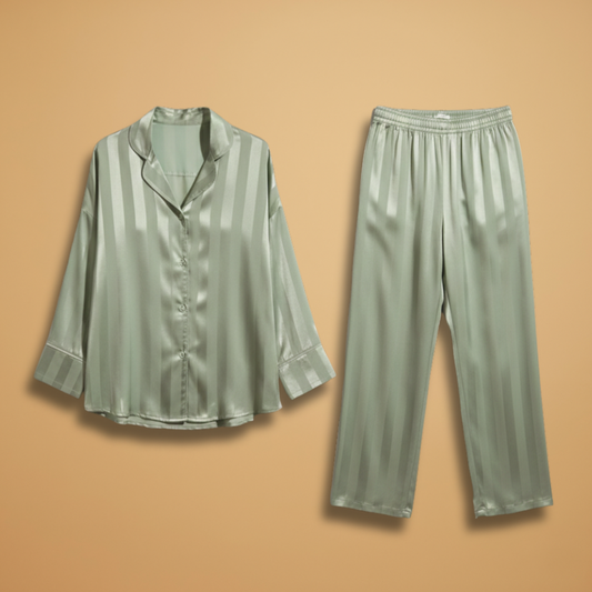 Women’s Pyjama Set with Button Front and Elasticated Waistband
