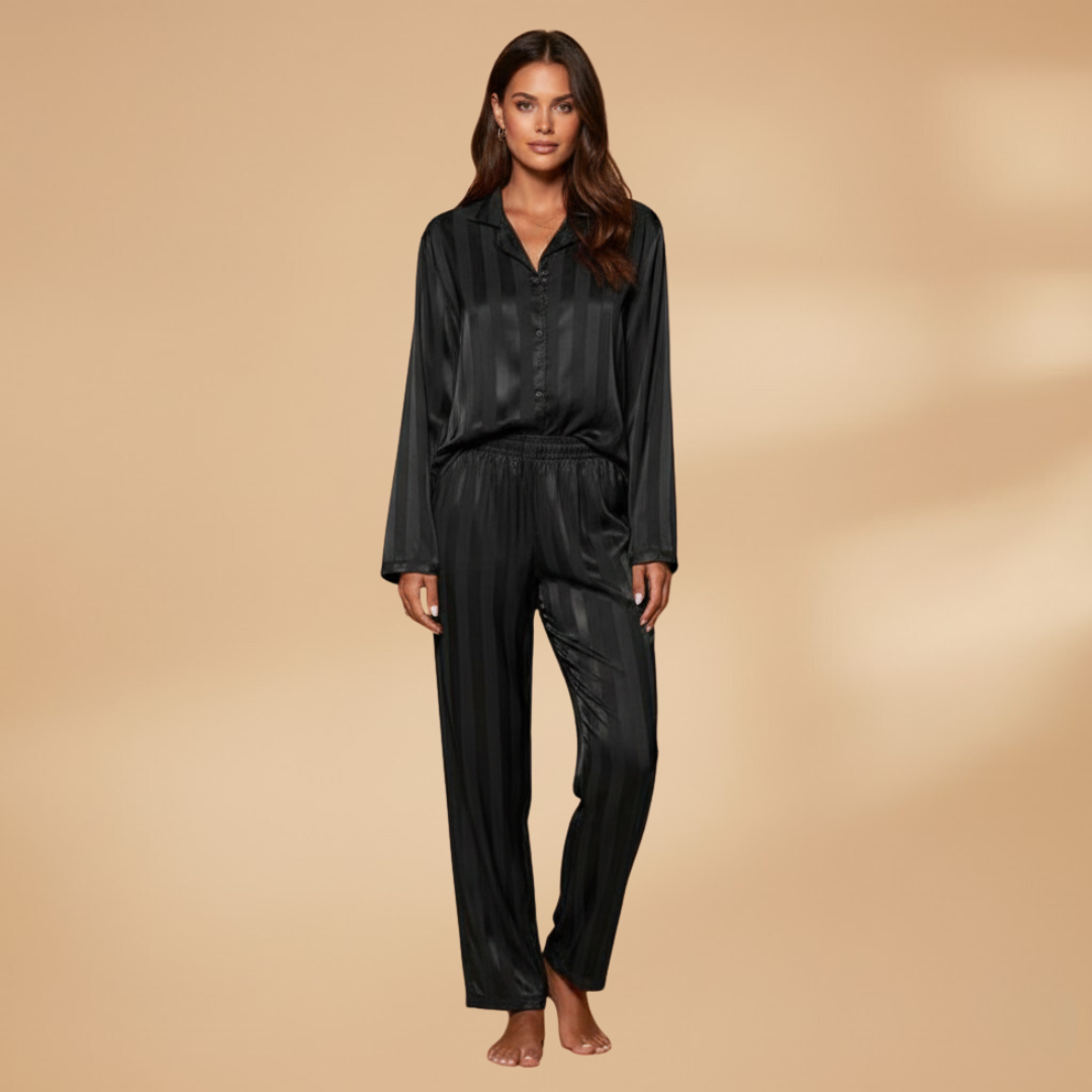 Women’s Pyjama Set with Button Front and Elasticated Waistband