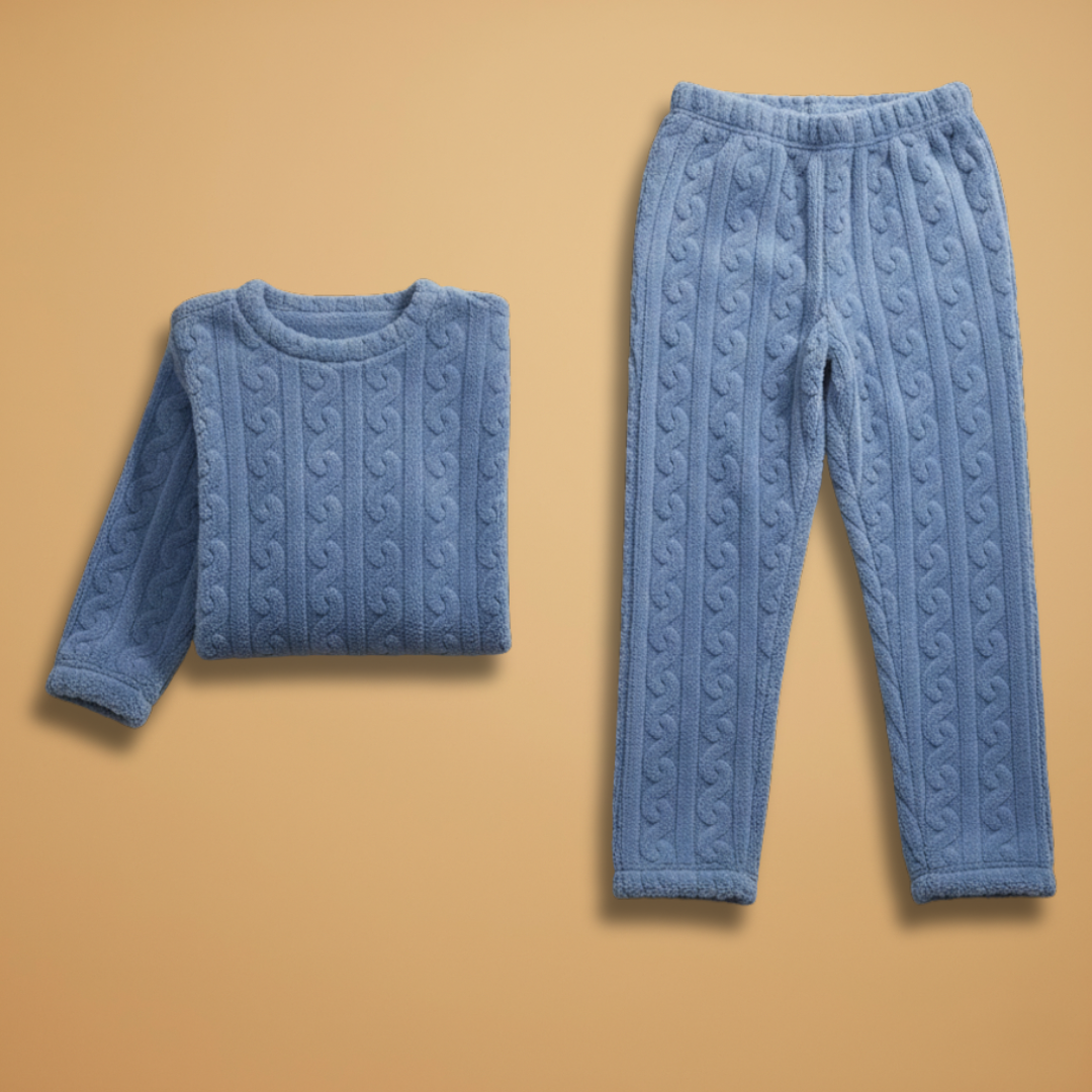 Women’s Pyjama Set with Long Sleeves and Elastic Waist