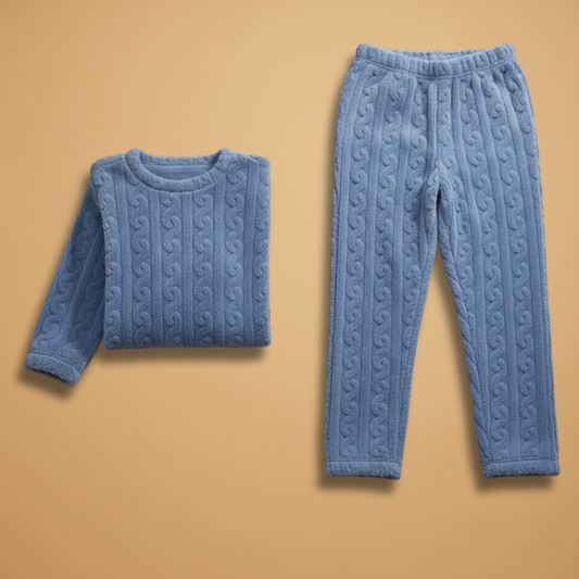 Women’s Pyjama Set with Long Sleeves and Elastic Waist