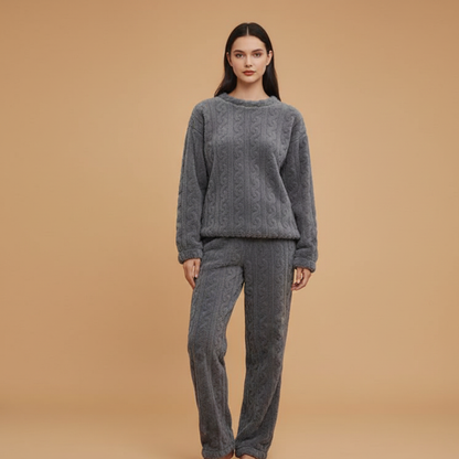 Women’s Pyjama Set with Long Sleeves and Elastic Waist