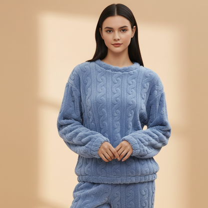 Women’s Pyjama Set with Long Sleeves and Elastic Waist