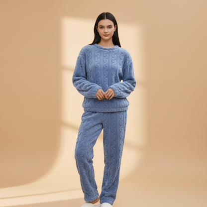 Women’s Pyjama Set with Long Sleeves and Elastic Waist