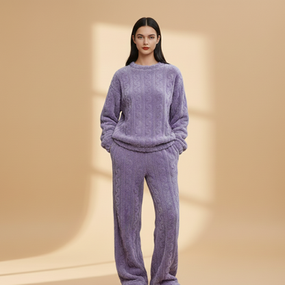 Women’s Pyjama Set with Long Sleeves and Elastic Waist