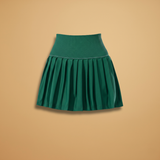 Women’s Skirt with High Waist and Pleated Design