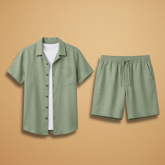 Women’s Summer Set with Short Sleeves and Shorts