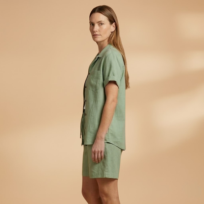 Women’s Summer Set with Short Sleeves and Shorts