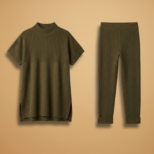 Women’s Two-Piece Set with  Matching Top and Trousers