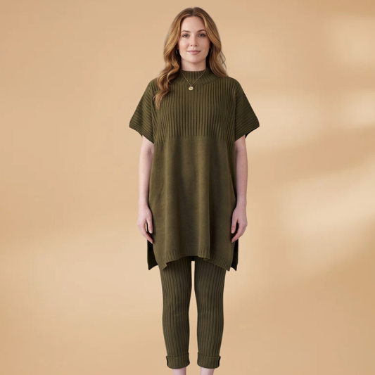Women’s Two-Piece Set with  Matching Top and Trousers