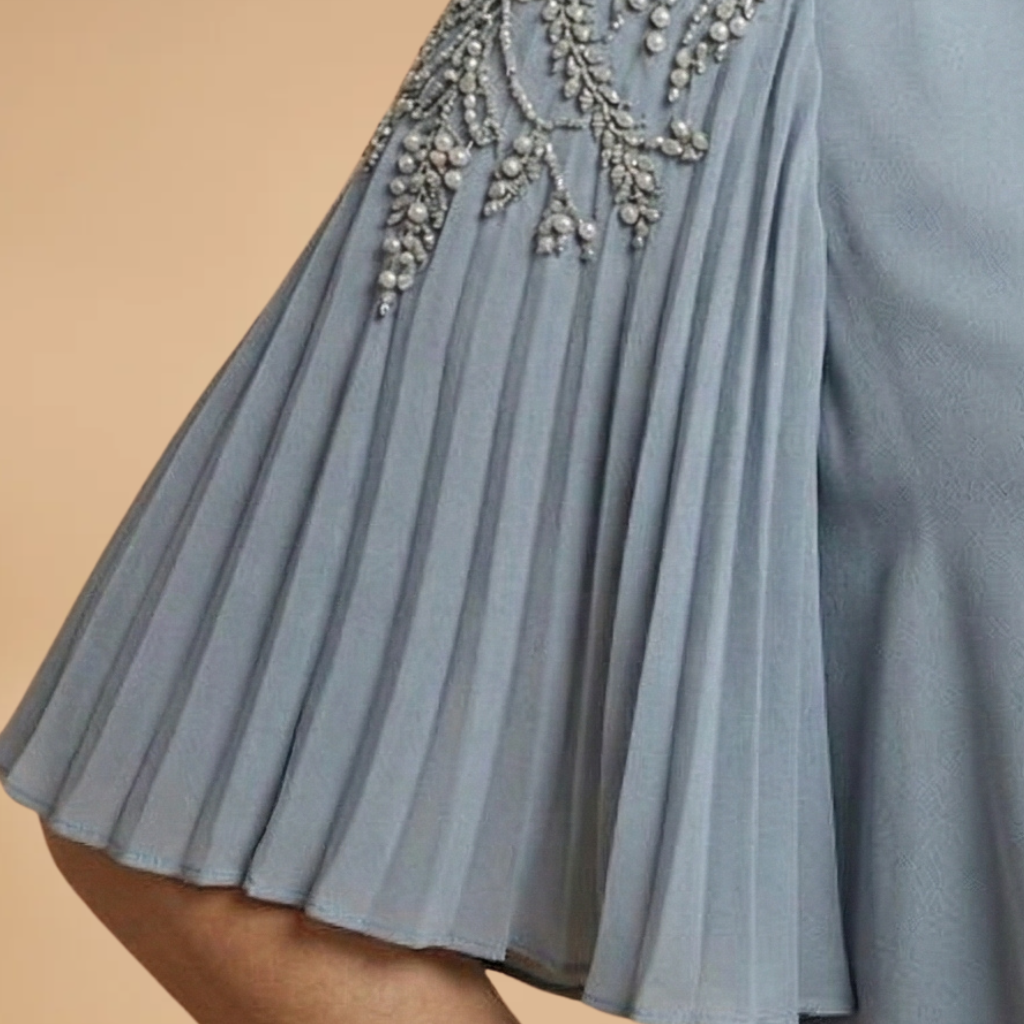 Women's Two-Piece Set with Round Neck and Wide Legs