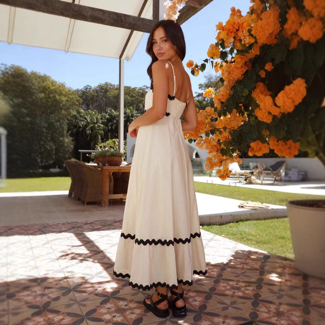 Women’s A Line Maxi Dress Spaghetti Straps