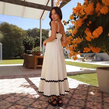 Women’s A Line Maxi Dress Spaghetti Straps