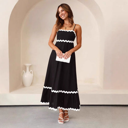 Women’s A Line Maxi Dress Spaghetti Straps