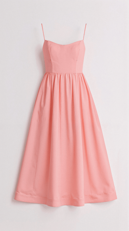 Women’s A Line Midi Dress Ascot Style