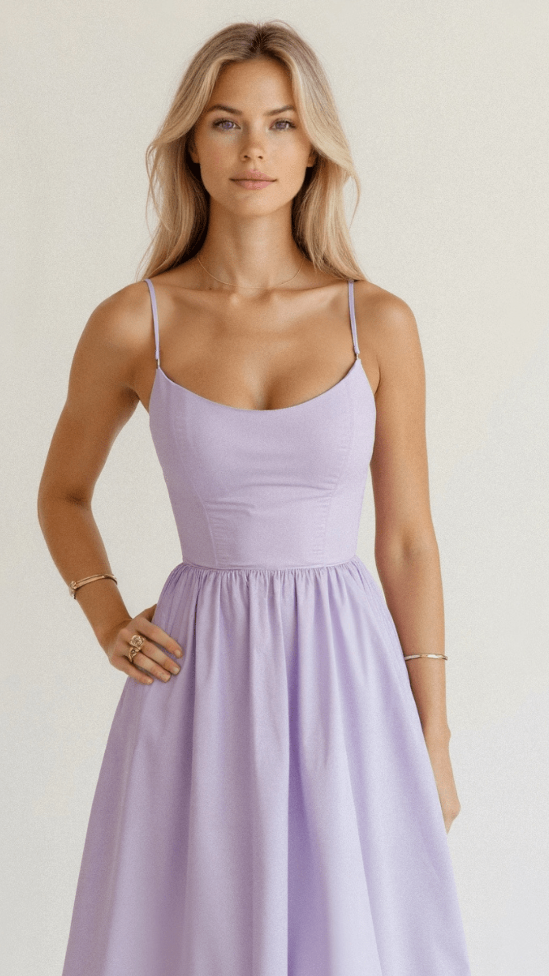 Women’s A Line Midi Dress Ascot Style