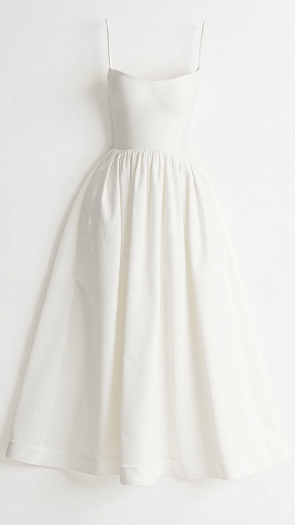 Women’s A Line Midi Dress Ascot Style