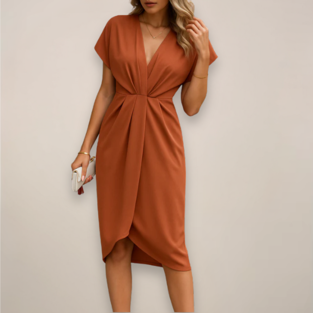 Women’s Midi Wrap Occasion Dress