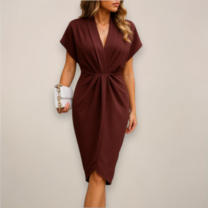 Women’s Midi Wrap Occasion Dress