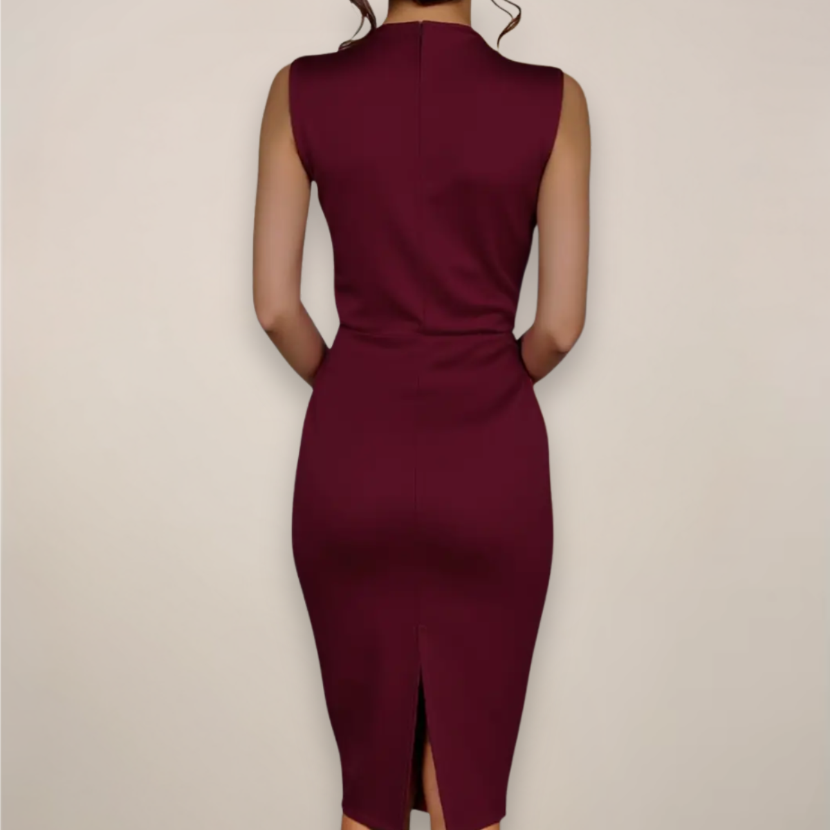 Women’s Sleeveless Sheath Midi Dress Classic