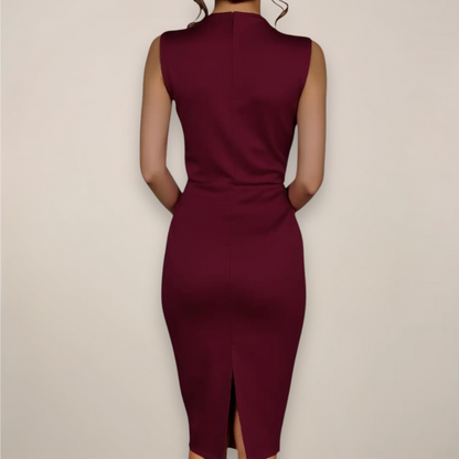 Women’s Sleeveless Sheath Midi Dress Classic
