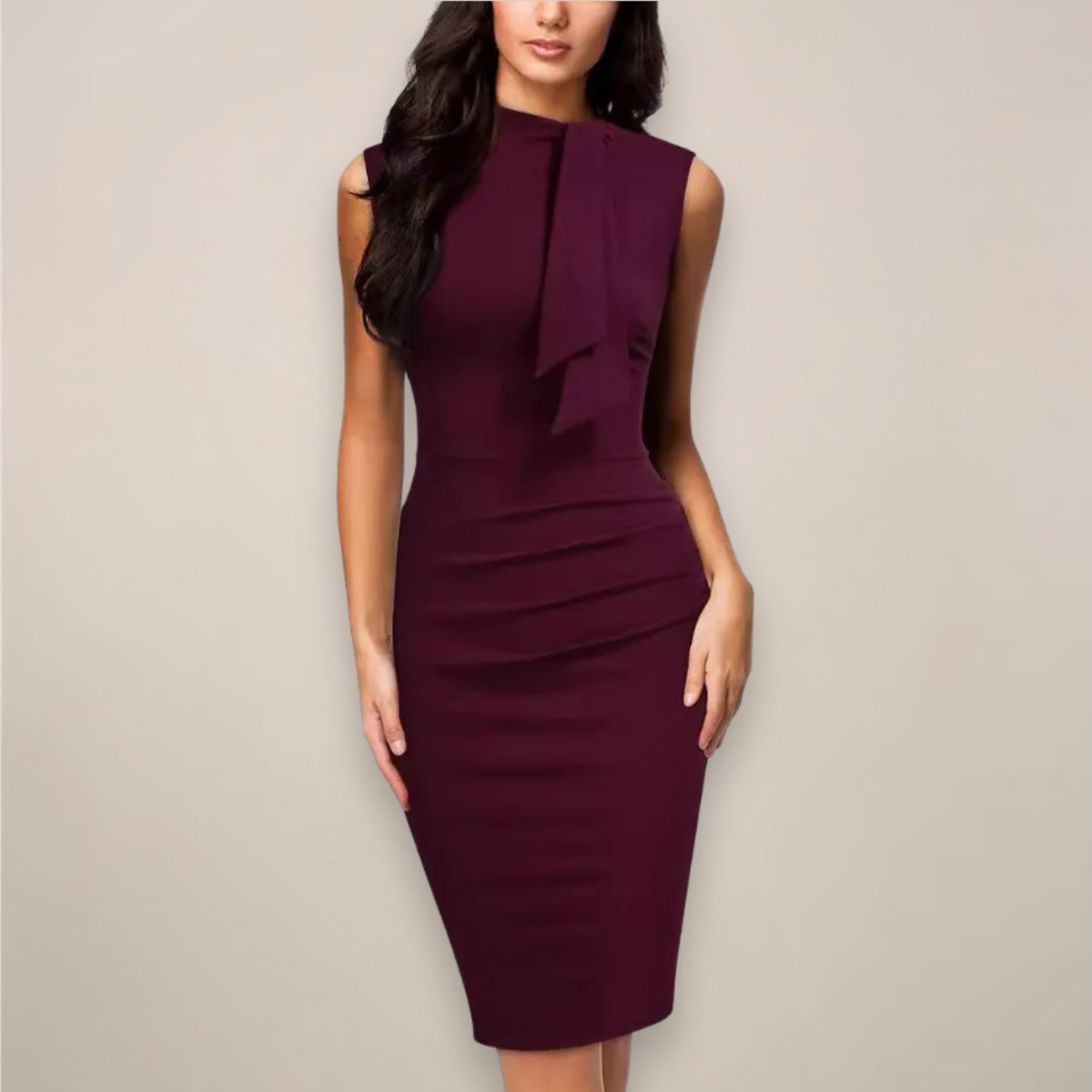 Women’s Sleeveless Sheath Midi Dress Classic
