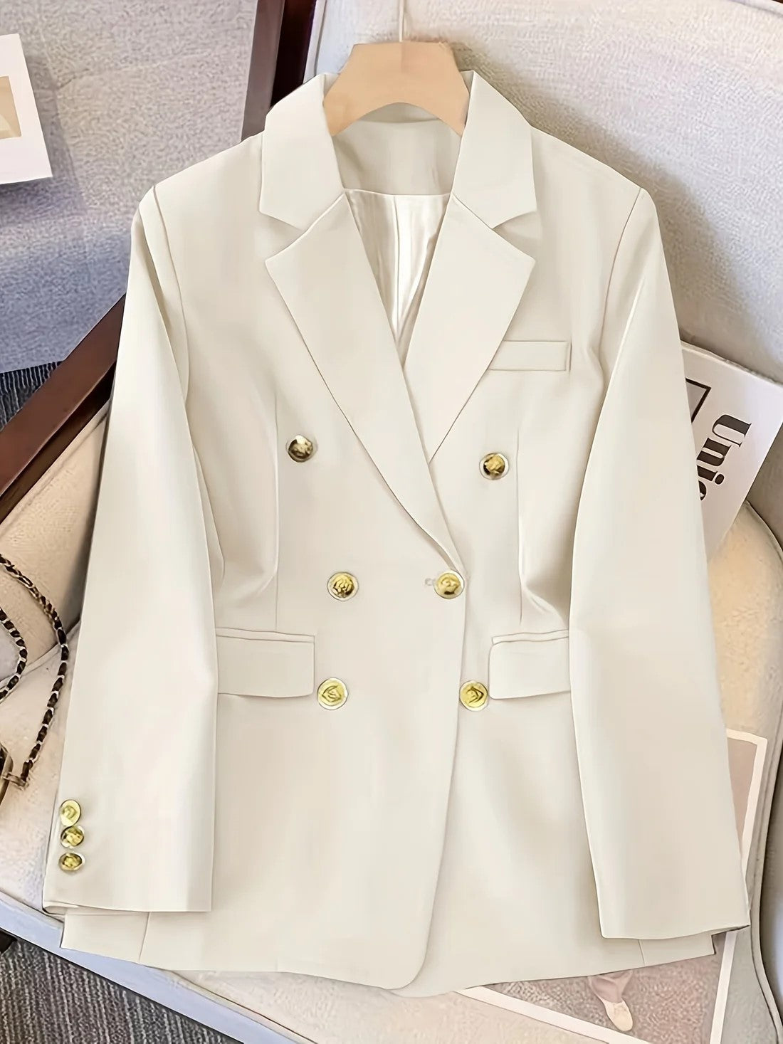 Women’s Tailored Double Breasted Blazer Jacket