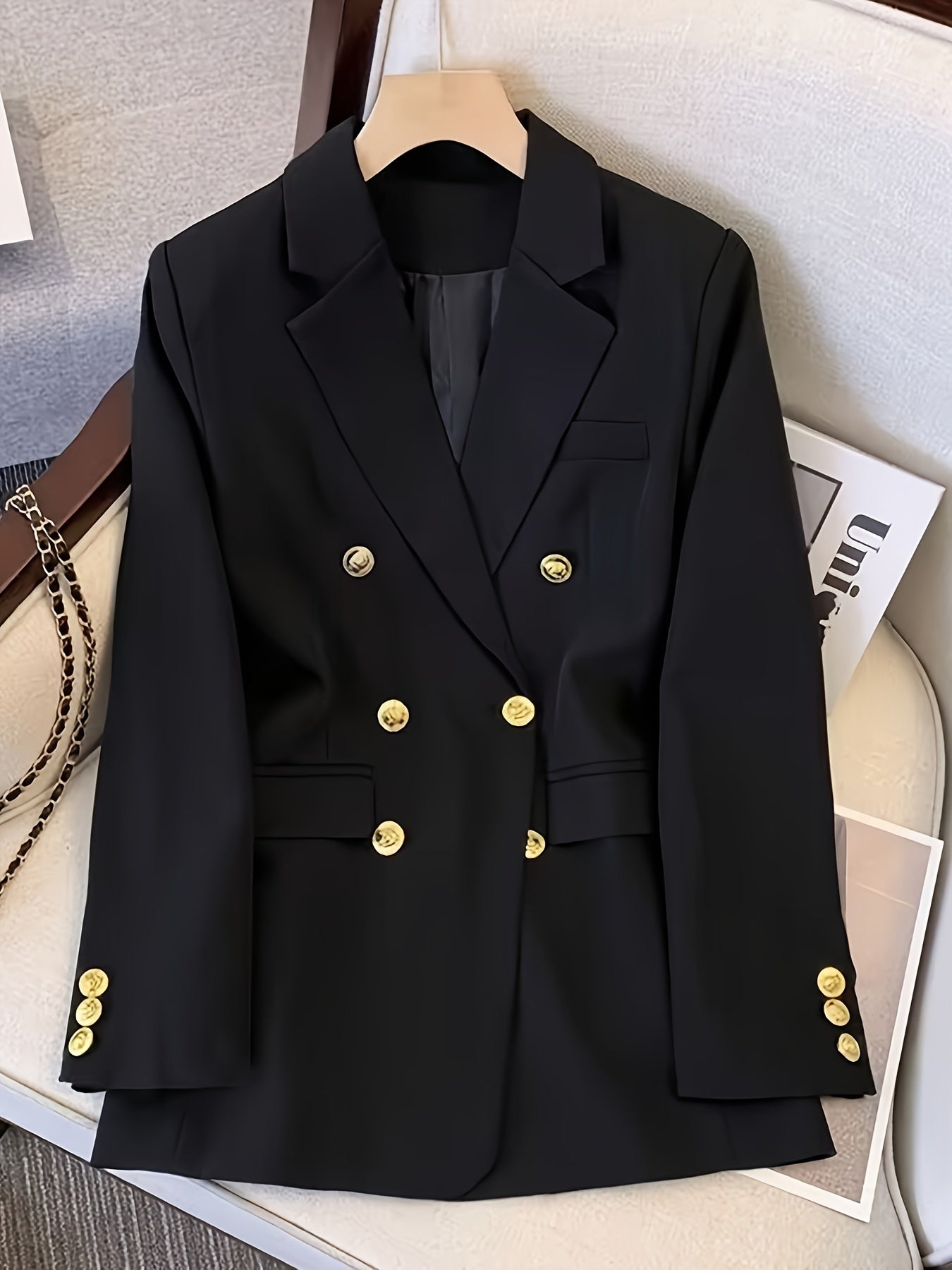 Women’s Tailored Double Breasted Blazer Jacket