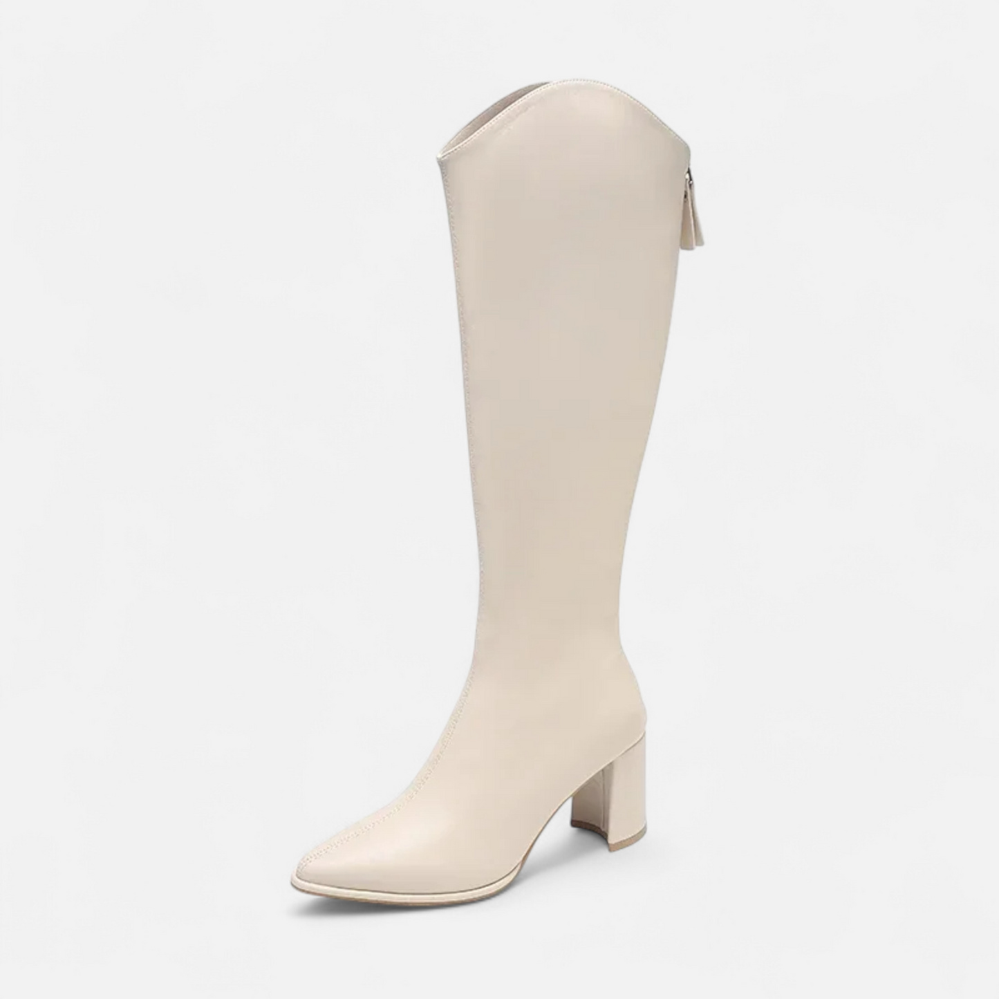 Sylvia | Women’s Knee-High Zip Heeled Boots